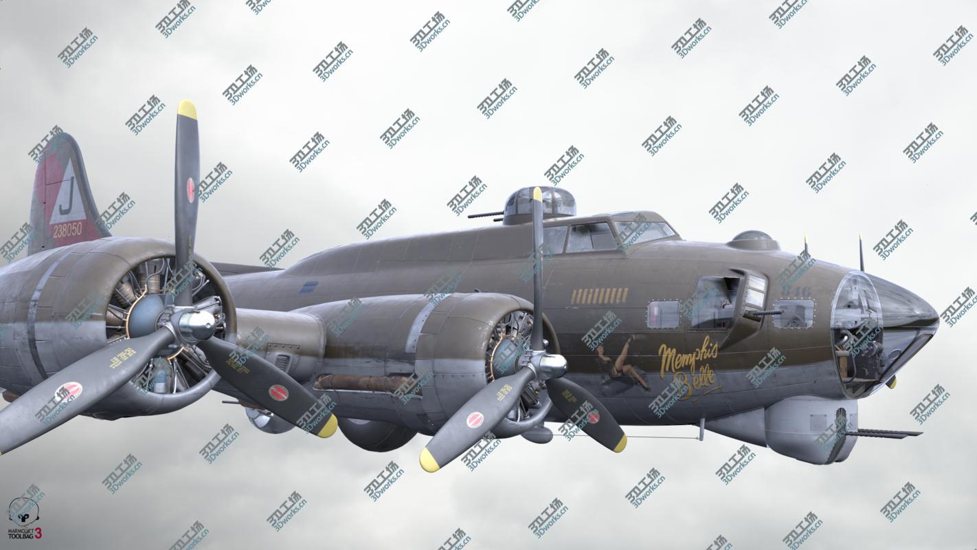 images/goods_img/20210319/3D B-17 Flying Fortress Bomber PBR materials/3.jpg